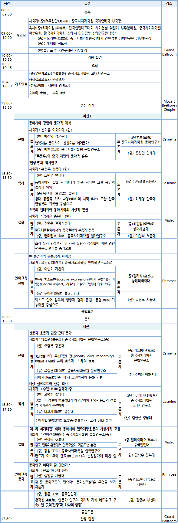 제 5회 프로그램안내 1일차