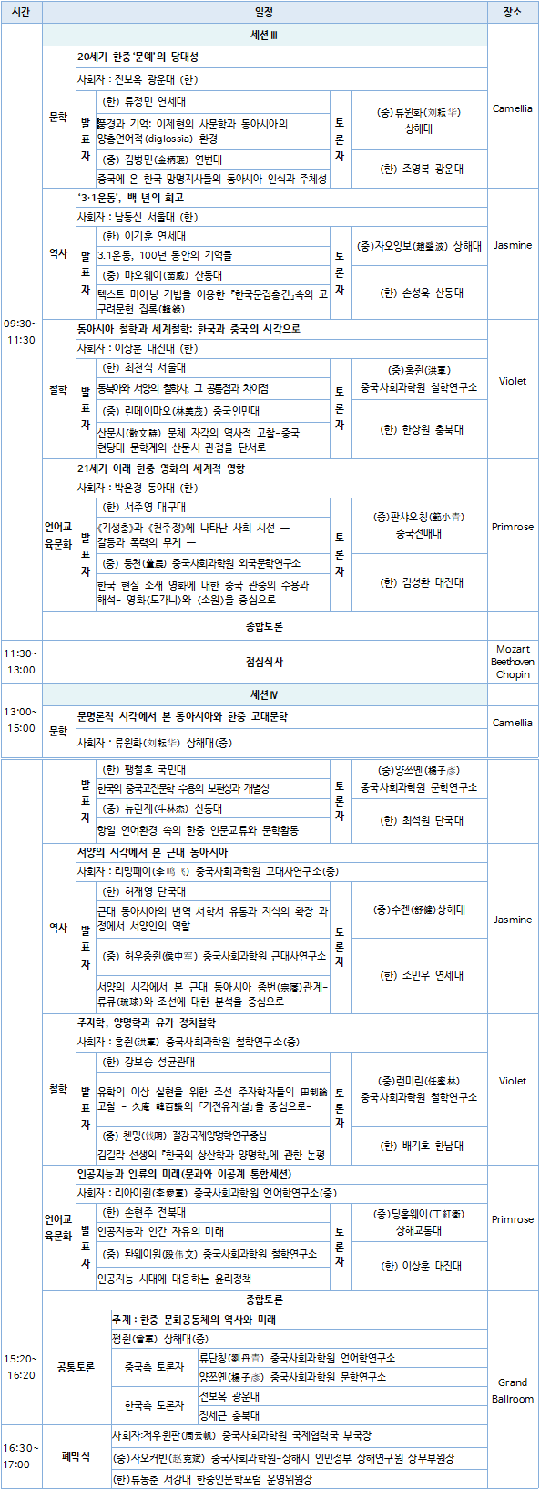 제 5회 프로그램안내 2일차