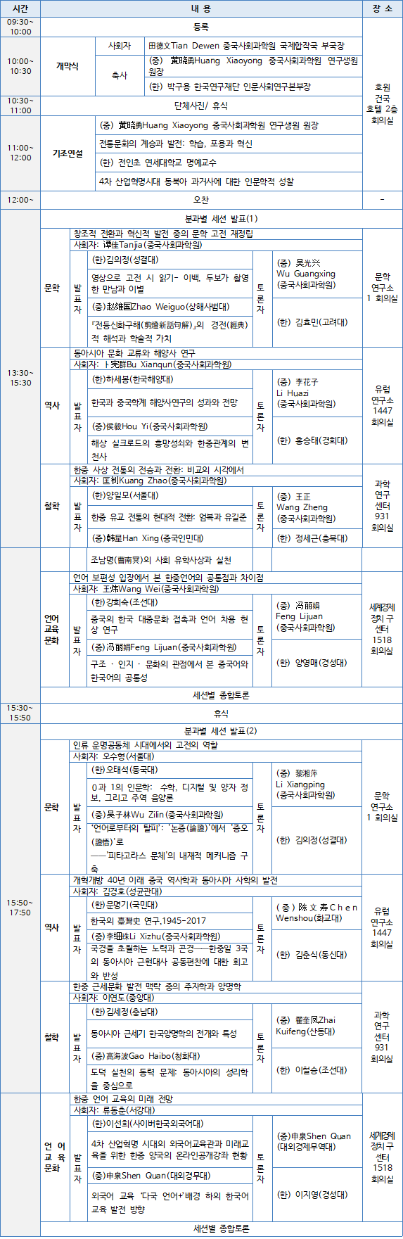 제 4회 프로그램안내